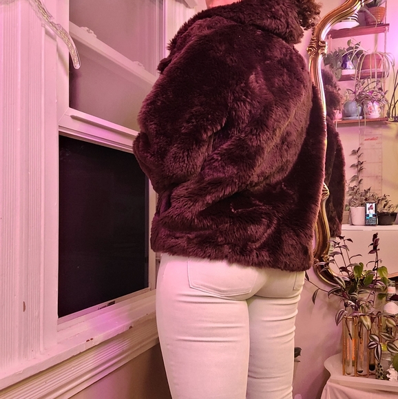 [7 for all Mankind] mint faux leather 5 pocket - Picture 8 of 10